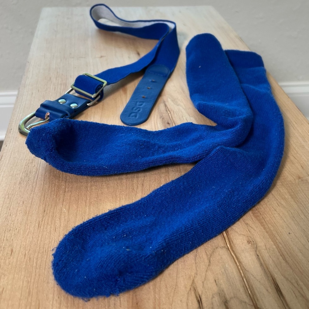 DSG | Kids Baseball Socks & Adjustable Belt | Blue